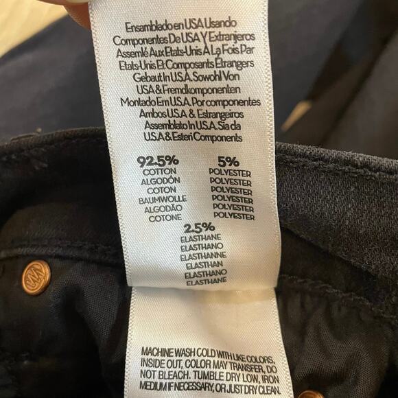 Mother The Runaway Bootcut Jeans Black Not Guilty Size 27 High Rise Stretch - Picture 7 of 11